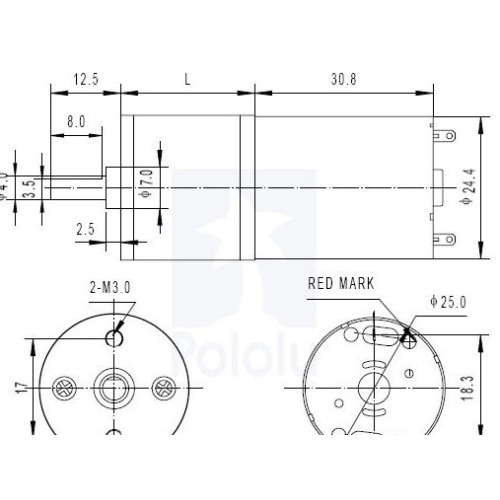 MOTORIDUTTORE 6V  130RPM