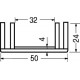 DISSIPATORI TERMICI 50X40 mm