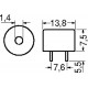 MINI BUZZER PIEZOCERAMICO CON CIRCUITO OSCILLATORE