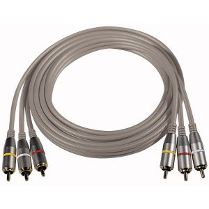 Cavo 3 RCA A Scart 1.5m – In/Out, Connettori Placcati Oro, Impedenza 75 Ohm, Per Audio/Video