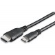 CAVO HDMI MINI 19 PIN M/M- 1,5 MT. NERO