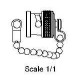 CAPP. COAX BNC CON CATENELLA