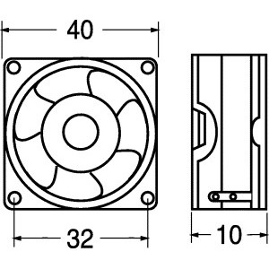 MINIVENTILATORE ASSIALE SUPPORTO BRONZINE- 5 Vdc 2