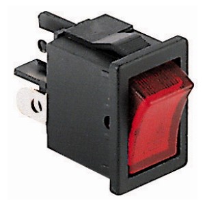 INTERRUTTORE BILANCIERE DOPPIO 16A 250V ROSSO L.M. 0-1