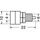 PRESE DA PANNELLO ISOLATE PER SPINE BANANA Ø 4 MM