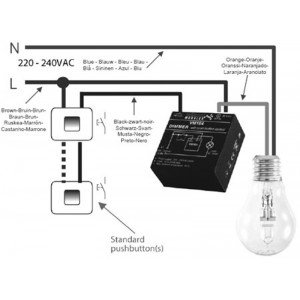 dimmer a pulsante 200w