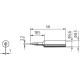 PUNTA PER SALDATORE ERSA MODELLO 832CDLF ERSADUR 2,2MM 