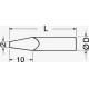 PUNTA DRITTA NICHELATA PER 25W