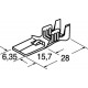 TERMINALI MASCHI 6,3 MM AMP SERIE FASTIN-FASTON