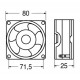 VENTILATORE ASSIALE SUPPORTO BRONZINE- 220 Vca