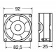 VENTILATORI ASSIALI SUPPORTO BRONZINE- 12 Vdc