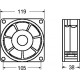 VENTILATORI ASSIALI SUPPORTO BRONZINE- 24 Vdc