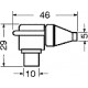 PRESA TV VOLANTE 9,5 MM  90°