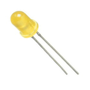LED GIALLO  CILINDRICO A FASCIO DIFFUSO Ã˜ 5 MM