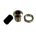 Portaled in metallo cromato, conico, per led con diametro di 5 mm