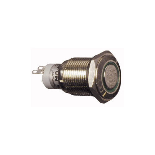 PULSANTE LUMINOS. ANTIVANDALISMO CON AUTORITORNO-VERDE