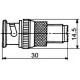 ADATTATORE COASSIALE BNC MASCHIO/MINI UHF FEMMINA