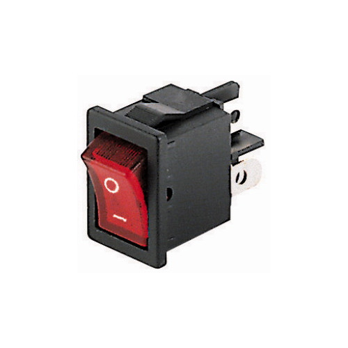 INTERRUTTORI BIPOLARI LUMINOSI COLORE ROSSO