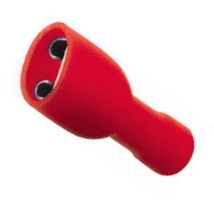 FASTON FEMMINA ISOLATO - ROSSO