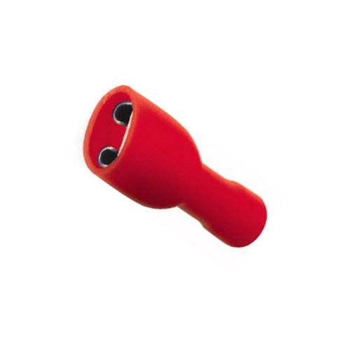 FASTON FEMMINA ISOLATO - ROSSO