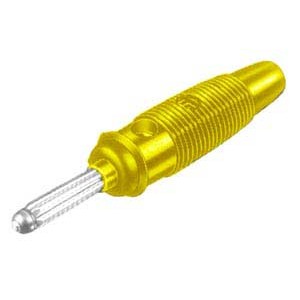 Spinotto a Banana Diametro 4mm Giallo con Foro Laterale Hirschmann BULA20K - 930726103