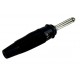 Spinotto a Banana Diametro 4mm Nero con Foro Laterale Hirschmann BULA20K - 930726100
