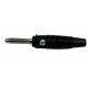 Spinotto a Banana Diametro 4mm Nero con Foro Laterale Hirschmann BULA20K - 930726100