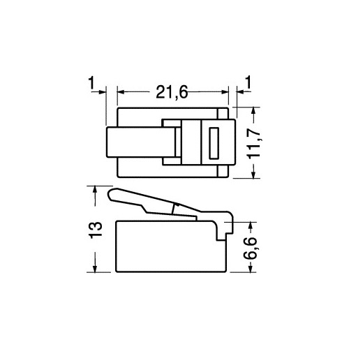 SPINA MOD. RJ45 8P 8C 
