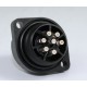 CONNETTORE DA PANNELLO MASCHIO 6P+T 93232610 HIRSCHMANN