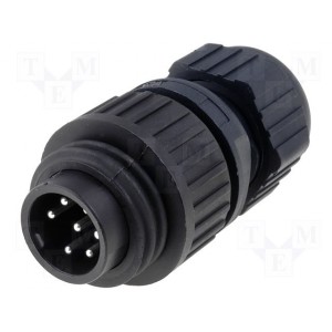 Connettore Volante connettore volante maschio 6 poli terra 934126100 Connettore Volante connettore volante maschio 6 poli terra 934126100