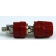 Boccola da Pannello Isolata per Spina a Banana Ø 4 mm Rossa Hirschmann PKI10A - 930103101