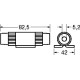 PORTAFUSIBILE DA PANNELLO FUSE 10x38