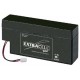 Batteria Ricaricabile al Piombo 12V 0,8A/h Extracell ELB+0.8-12