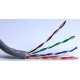 CAVO CAT.5E 4x2xAWG24 NON SCHERMATO (UTP) COLORE GRIGIO 