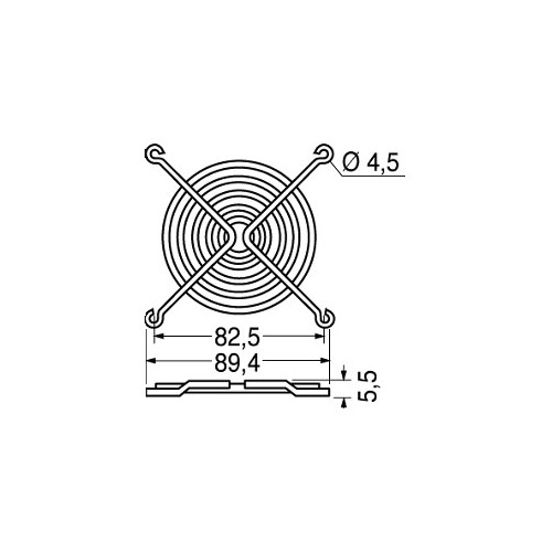 GRIGLIA DI PROTEZIONE 92x92mm