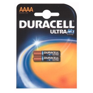 Pila alcalina 1,5V AAAA MX2500 E96 LR8D425 Duracell Ultra - Blister 2 Pezzi