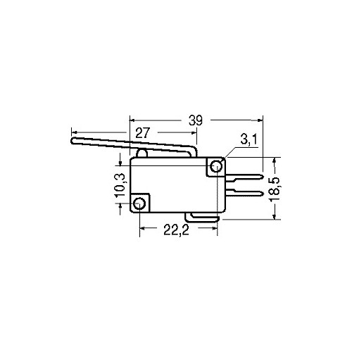 MICROSWITCH 5A - 250V LUNGA