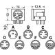 CONNETTORE MINIDIN 6 POLI FEMMINA C.S.