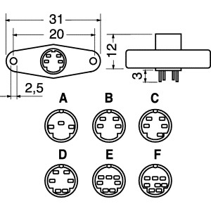 10 pz Mini 6 Pin Connettori Presa DIN PS-2 Connettore Femmina a saldare PCB Connettore PC Mouse WT-DDJJK Connettore Presa 10 pz Mini 6 Pin Connettori Presa DIN PS-2 Connettore Femmina a saldare PCB Connettore PC Mouse WT-DDJJK Connettore Presa