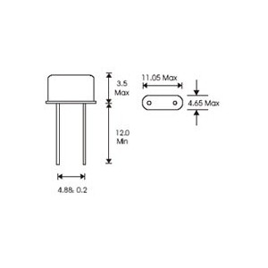 QUARZO BASSO PROFILO 3,58  MHz 2