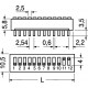 DIP SWITCH 12P 50V 100MA