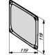 Griglia Salvadita di Protezione con Filtro per Ventilatore da 119 X 119 mm