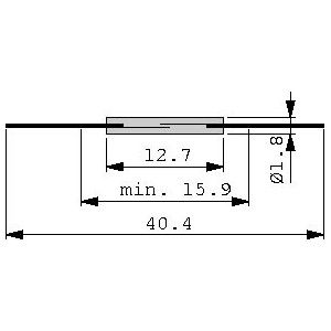 AMPOLLA REED  LUNGHEZZA 12,7 MM 2
