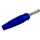 Spinotto a Banana Diametro 4mm Blu con Foro Laterale Hirschmann BULA20K - 930726102