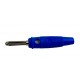 Spinotto a Banana Diametro 4mm Blu con Foro Laterale Hirschmann BULA20K - 930726102