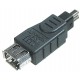ADATTATORE FIREWIRE 6 PIN  FEMMINA/ 4 PIN MASCHIO