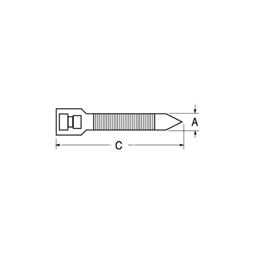 FASCETTA  SERRACAVO  LARGHEZZA 4,0 MM  LUNGHEZZA 150 MM 