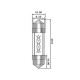 LAMPADA FESTOON LED 12V - 2PZ.