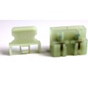Morsetto con portafusibile per fusibili 5 x 20 mm.