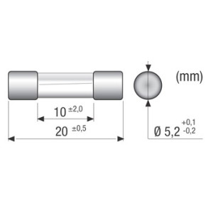 FUSIBILE 5x20 500 MA RITARDATO 2